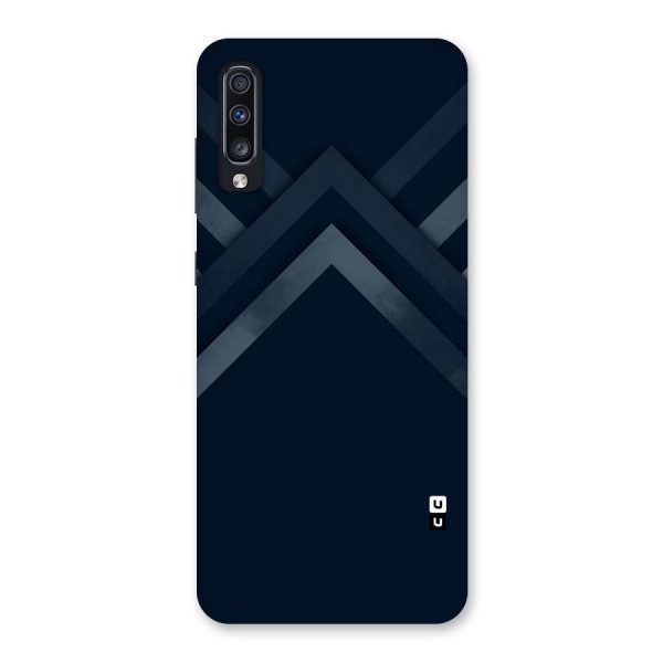 Navy Blue Arrow Back Case for Galaxy A70s