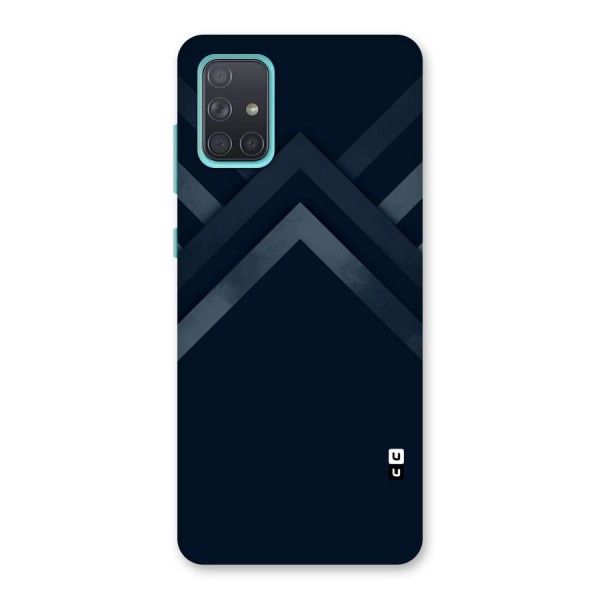 Navy Blue Arrow Back Case for Galaxy A71