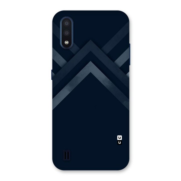 Navy Blue Arrow Back Case for Galaxy M01