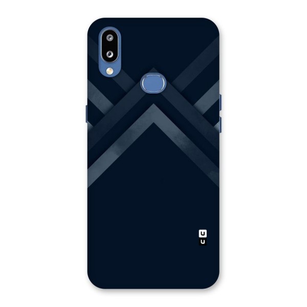 Navy Blue Arrow Back Case for Galaxy M01s