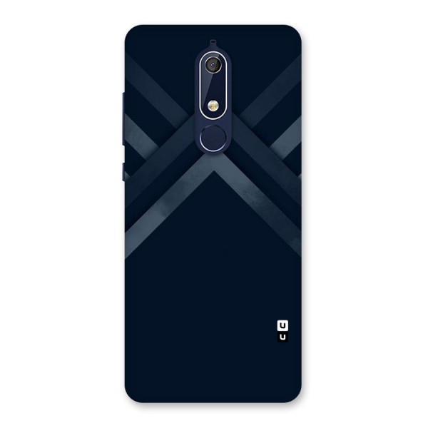 Navy Blue Arrow Back Case for Nokia 5.1