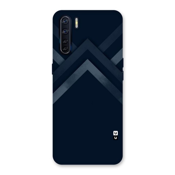 Navy Blue Arrow Back Case for Oppo F15