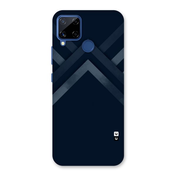 Navy Blue Arrow Back Case for Realme Narzo 30A