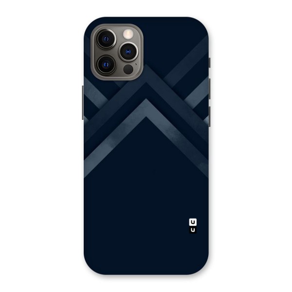 Navy Blue Arrow Back Case for iPhone 12 Pro