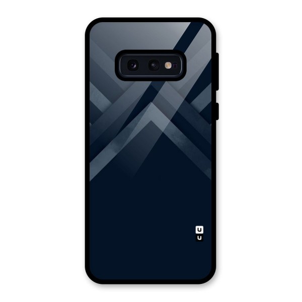 Navy Blue Arrow Glass Back Case for Galaxy S10e