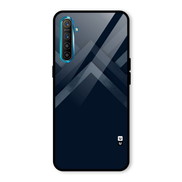 Navy Blue Arrow Glass Back Case for Realme XT