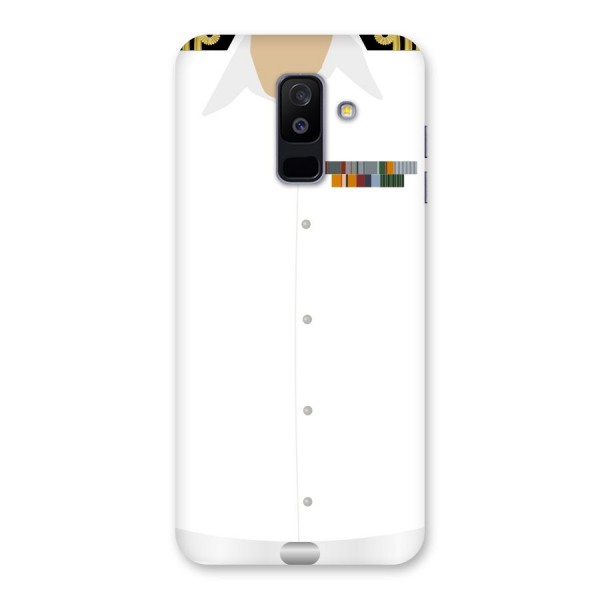 Navy Uniform Back Case for Galaxy A6 Plus