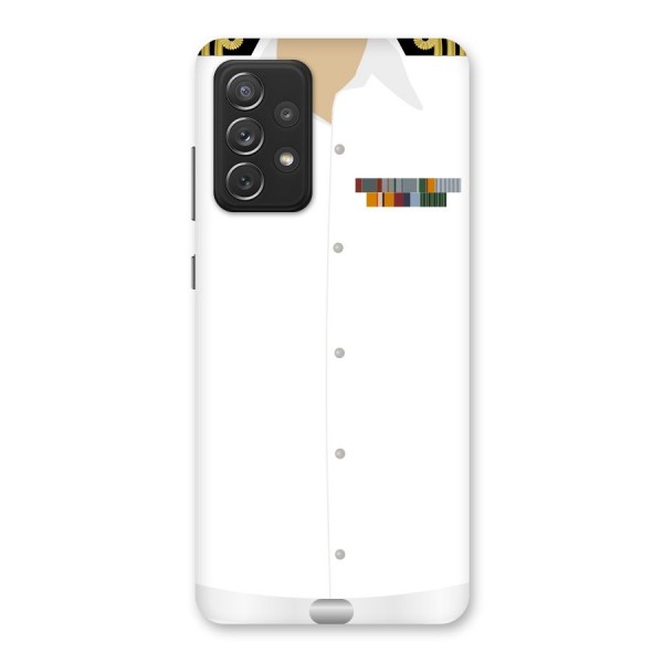 Navy Uniform Back Case for Galaxy A72