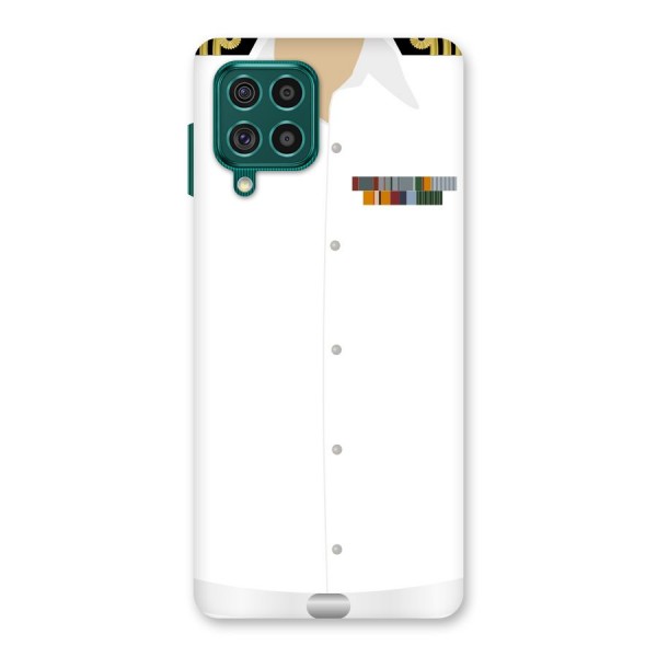 Navy Uniform Back Case for Galaxy F62