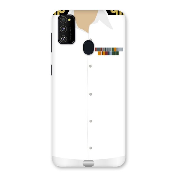 Navy Uniform Back Case for Galaxy M21