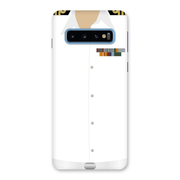 Navy Uniform Back Case for Galaxy S10