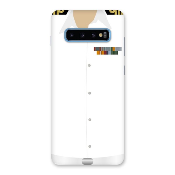 Navy Uniform Back Case for Galaxy S10 Plus