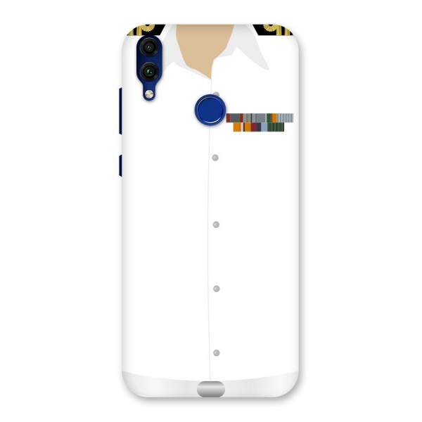 Navy Uniform Back Case for Honor 8C