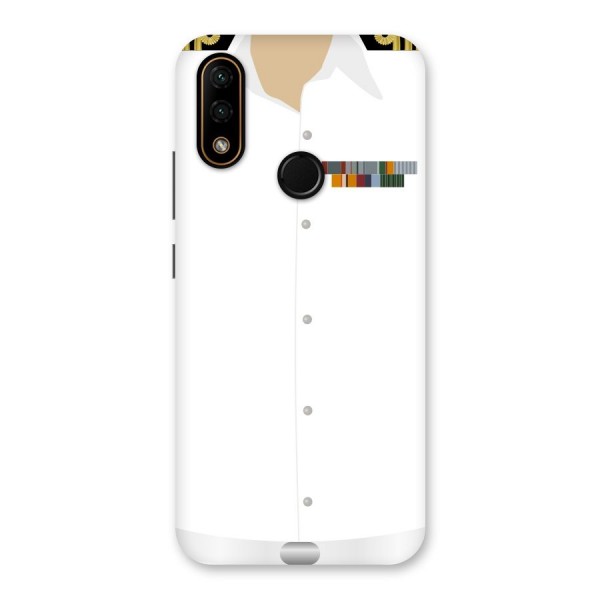 Navy Uniform Back Case for Lenovo A6 Note