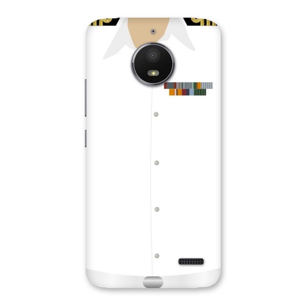 Navy Uniform Back Case for Moto E4