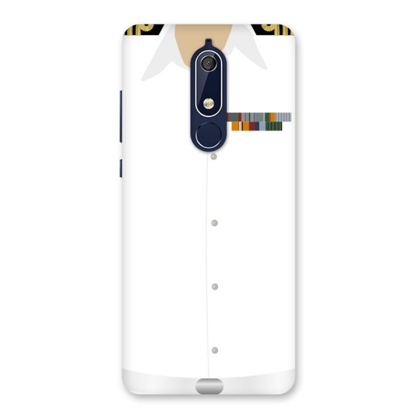 Navy Uniform Back Case for Nokia 5.1