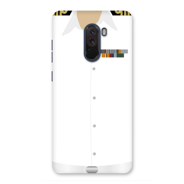 Navy Uniform Back Case for Poco F1