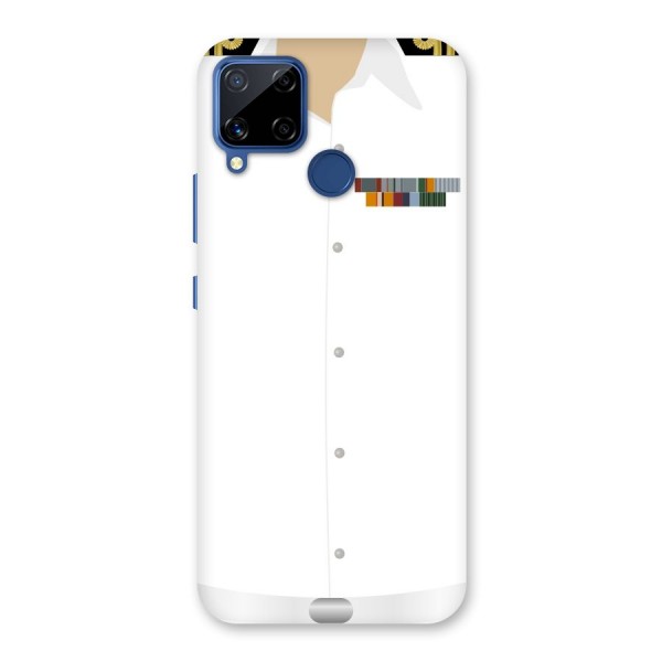 Navy Uniform Back Case for Realme Narzo 30A