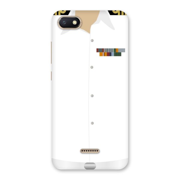 Navy Uniform Back Case for Redmi 6A