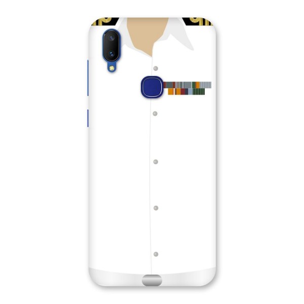 Navy Uniform Back Case for Vivo V11