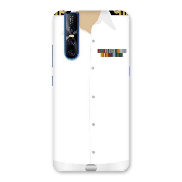 Navy Uniform Back Case for Vivo V15 Pro