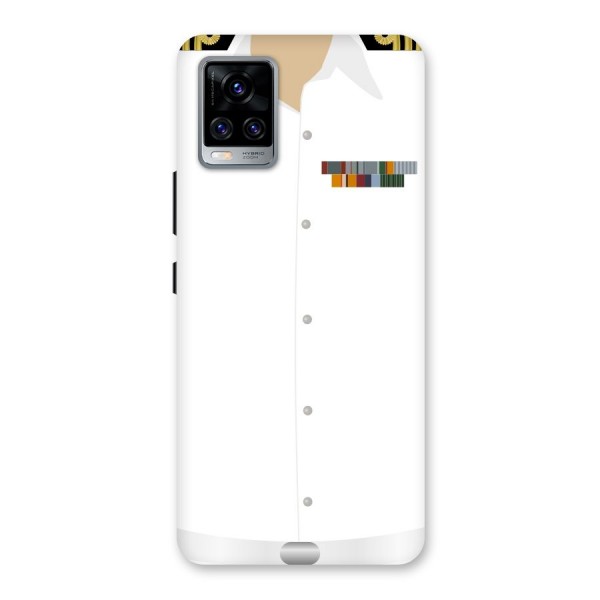 Navy Uniform Back Case for Vivo V20 Pro