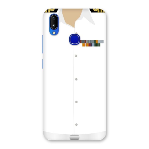 Navy Uniform Back Case for Vivo Y91