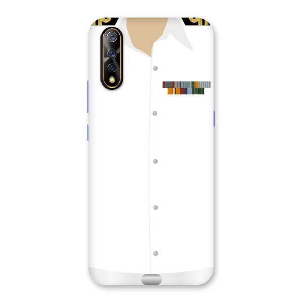 Navy Uniform Back Case for Vivo Z1x