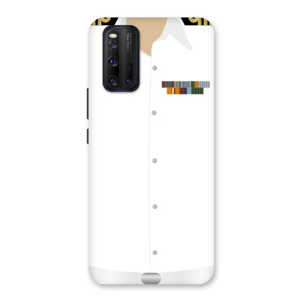 Navy Uniform Back Case for Vivo iQOO 3