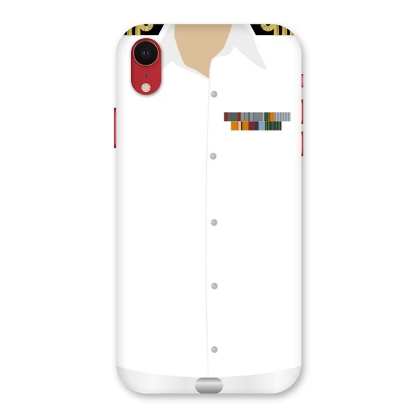 Navy Uniform Back Case for iPhone XR