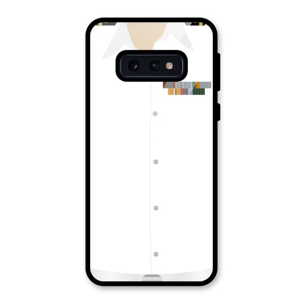 Navy Uniform Glass Back Case for Galaxy S10e