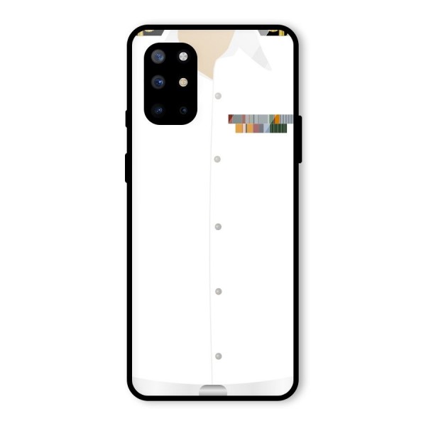 Navy Uniform Glass Back Case for OnePlus 8T