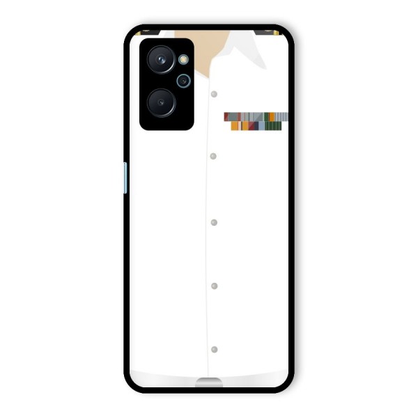 Navy Uniform Glass Back Case for Realme 9i