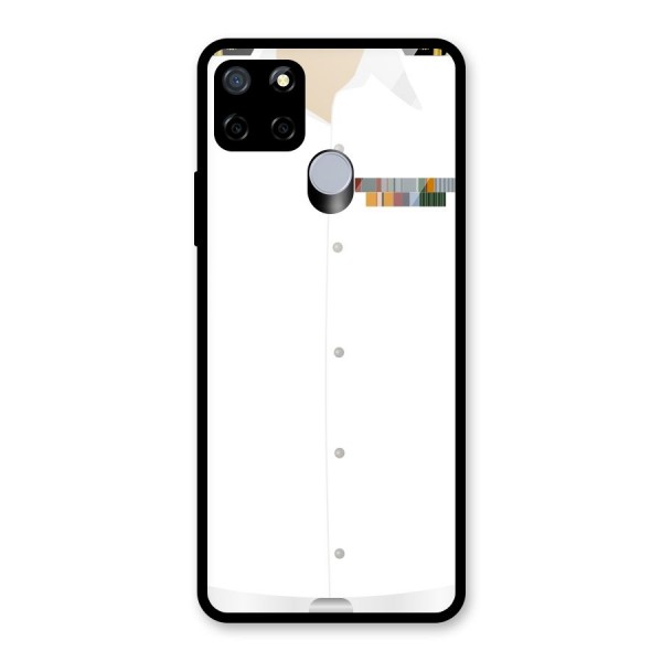 Navy Uniform Glass Back Case for Realme C12