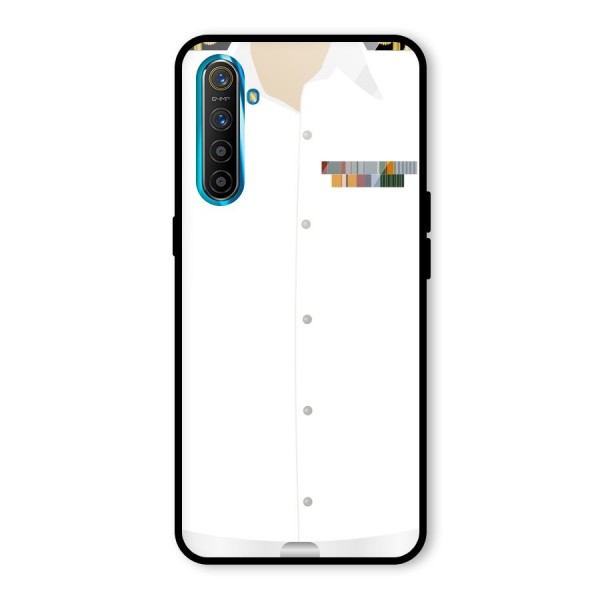 Navy Uniform Glass Back Case for Realme XT