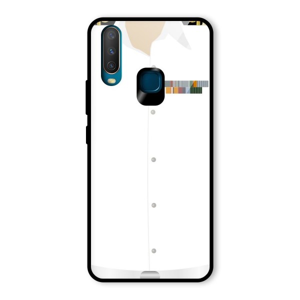 Navy Uniform Glass Back Case for Vivo Y12