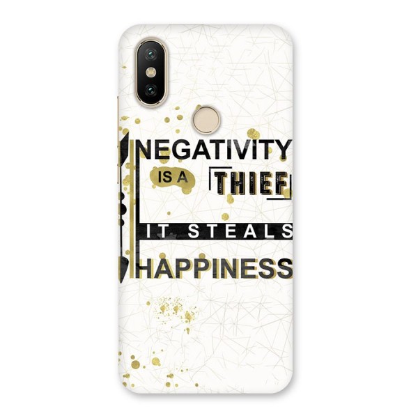 Negativity Thief Back Case for Mi A2