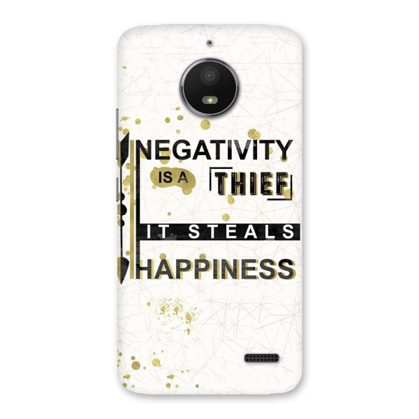 Negativity Thief Back Case for Moto E4