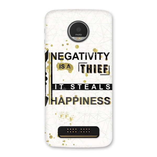 Negativity Thief Back Case for Moto Z Play