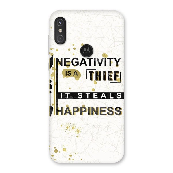 Negativity Thief Back Case for Motorola One Power