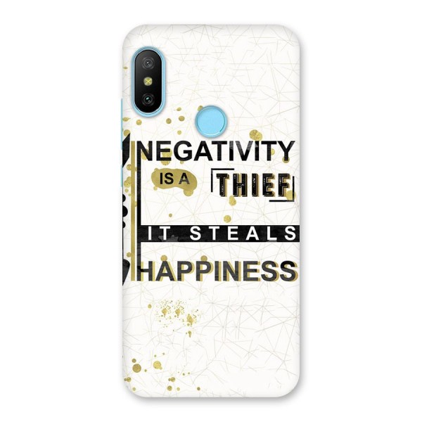 Negativity Thief Back Case for Redmi 6 Pro