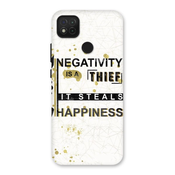 Negativity Thief Back Case for Redmi 9C