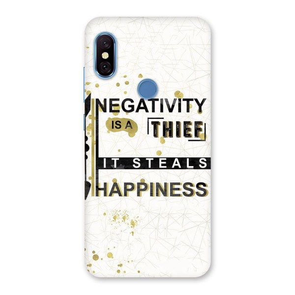 Negativity Thief Back Case for Redmi Note 6 Pro