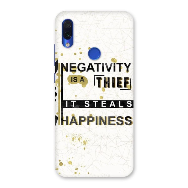 Negativity Thief Back Case for Redmi Note 7