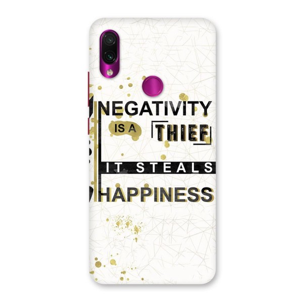 Negativity Thief Back Case for Redmi Note 7 Pro