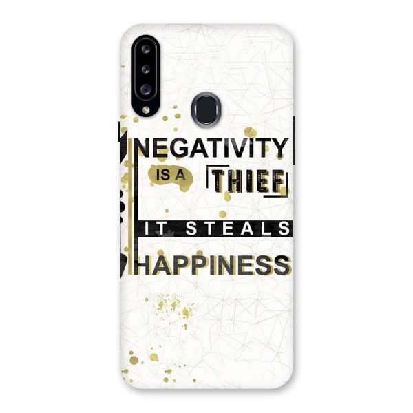 Negativity Thief Back Case for Samsung Galaxy A20s