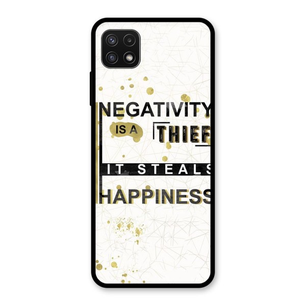 Negativity Thief Glass Back Case for Galaxy A22 5G