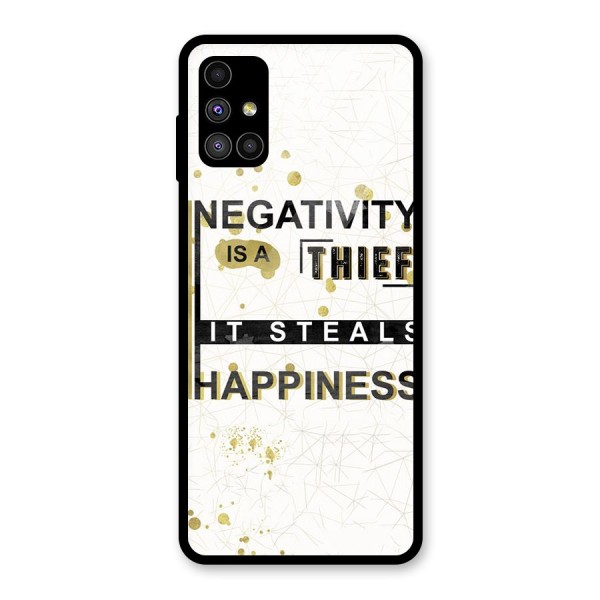 Negativity Thief Glass Back Case for Galaxy M51