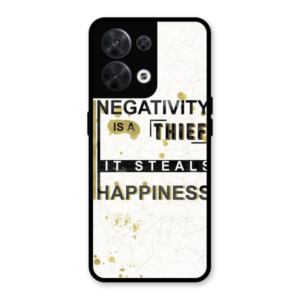 Negativity Thief Glass Back Case for Oppo Reno8 5G