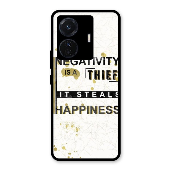 Negativity Thief Glass Back Case for Vivo T1 Pro